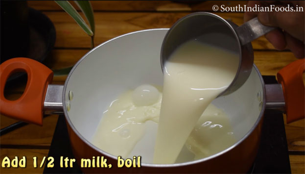 Vanilla ice cream step 1