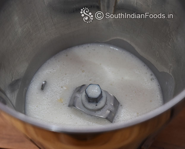 In a mixer jar add white hot chocolate chilled