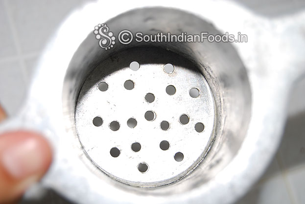 In a murukku kuzhal fit muruku mold plate