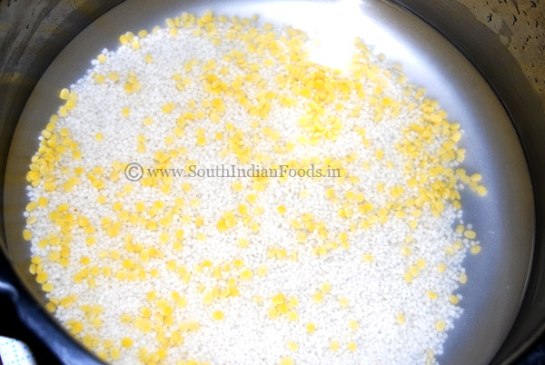 Varagu rice moong dal in pressure cooker