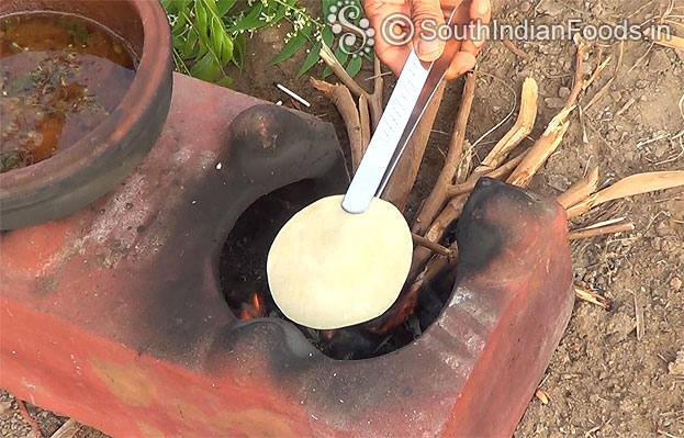 Sutta appalam:-Place appalam over the fire