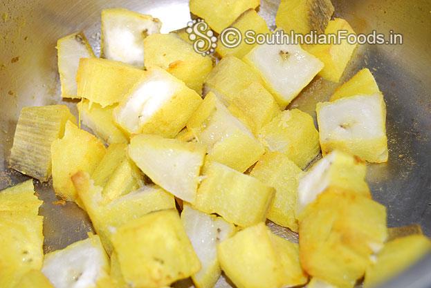 Once boiled then drain water & keep it aside