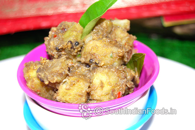 Vazhakkai raw banana kootu is ready