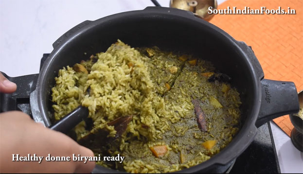 Veg Donne Biryani step 34