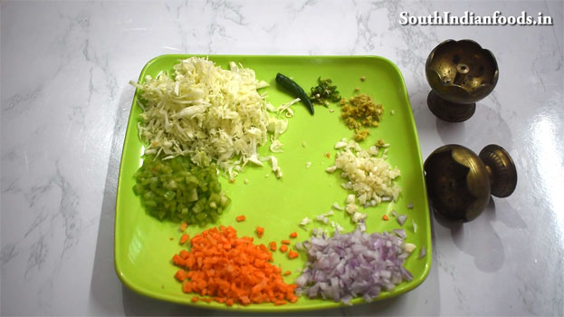 Veg manchurian balls gravy step 1