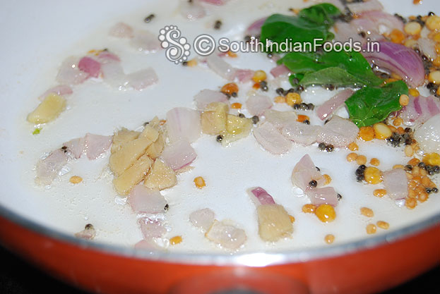 Add chopped ginger saute