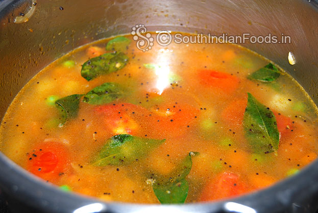 Add 3 cups of water & let it boil