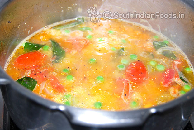 Mix well & cover it, cook for 4 to 5 whistles
