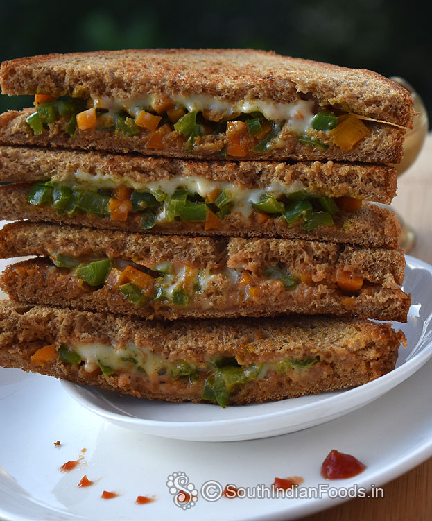 Simple veg sandwich