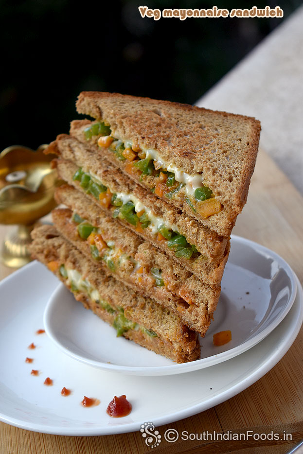 Perfect mayonnaise sandwich
