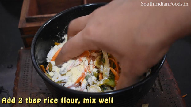 Crispy vegetable pakoda step 14