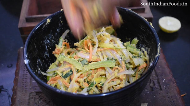 Crispy vegetable pakoda step 16