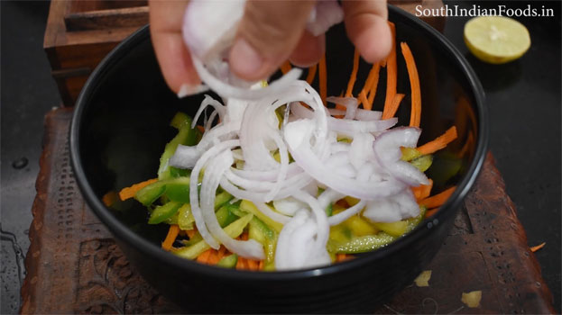 Crispy vegetable pakoda step 3