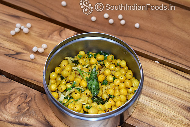 White dried pea sundal