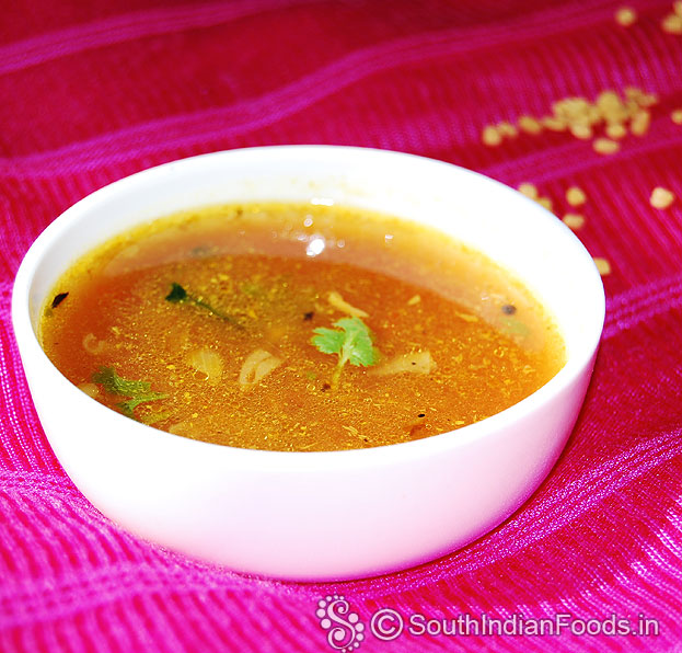 Fenugreek rasam