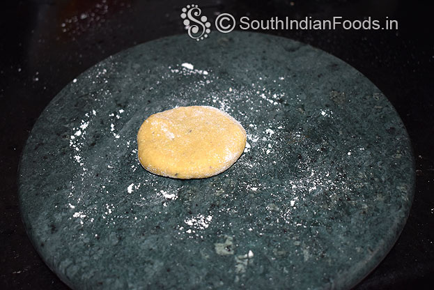 Roll out into thin chapathi