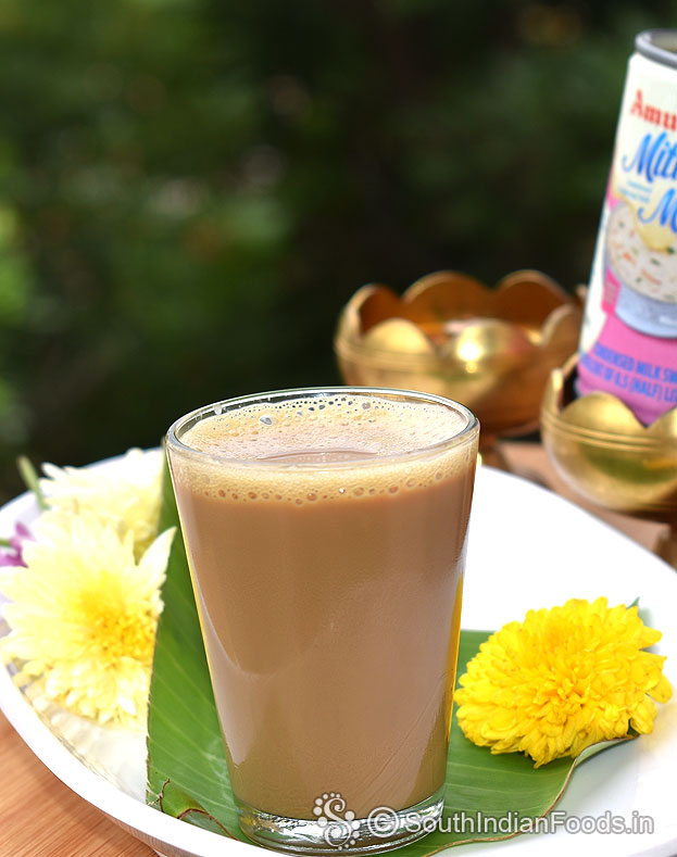 Hot condensed milk coffee