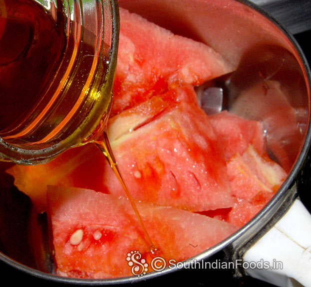 Add honey, grind to smooth puree