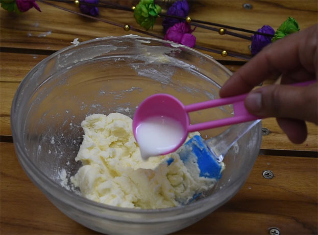 Add milk, beat till frothy