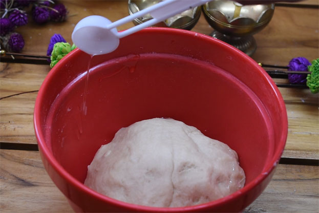 Wheat flour dilkush step 7