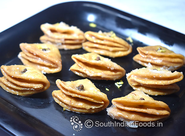 Wheat flour badam puri recipe step 33