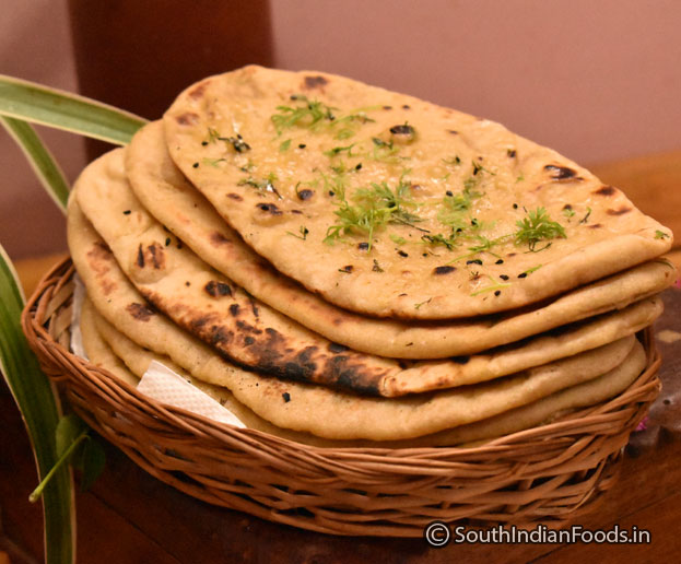 Perfect soft wheat flour naan