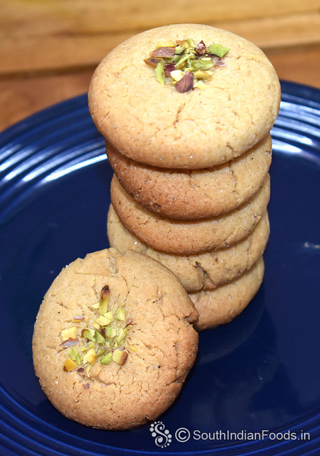 Eggless whole wheat cookies