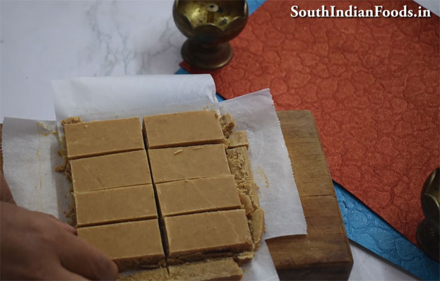 Instant coconut burfi