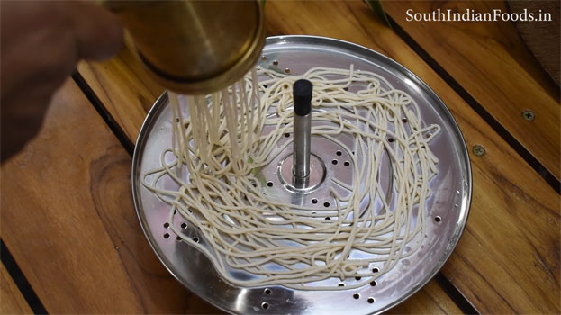 Instant wheat idiyappam step 15
