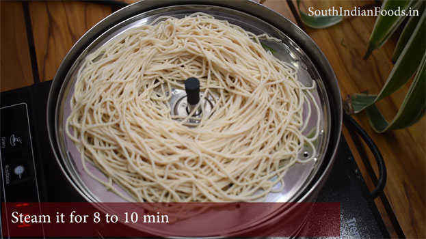 Instant wheat idiyappam step 17