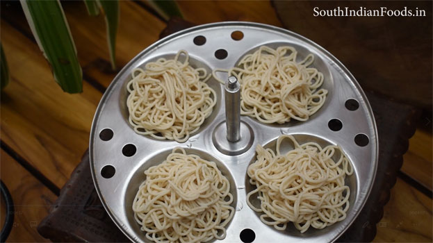 Instant wheat idiyappam step 20