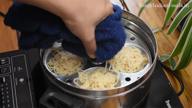 Instant wheat idiyappam step 21