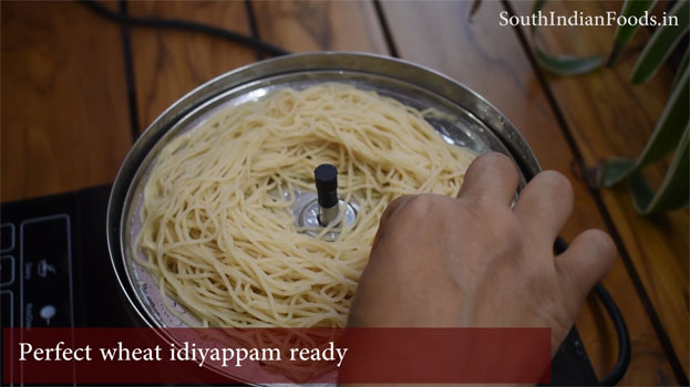 Instant wheat idiyappam step 18