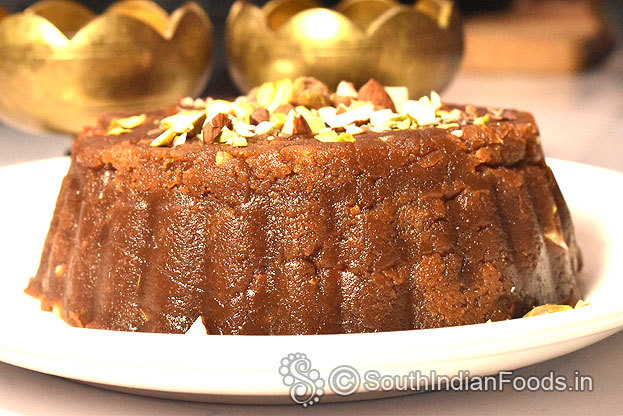 Atta gud halwa-kada prasad