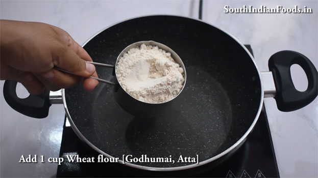 Godhumai karuppatti halwa step 1
