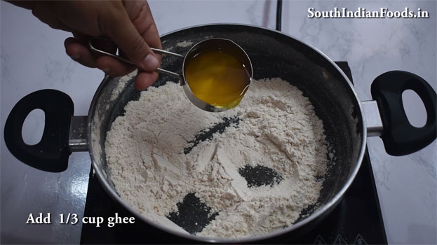 Godhumai karuppatti halwa step  3