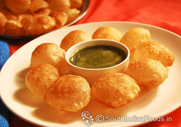 Wheat pani puri