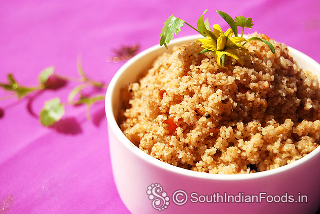 Instant tamilnadu style wheat upma