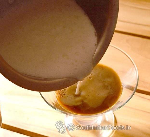 Add frothy milk