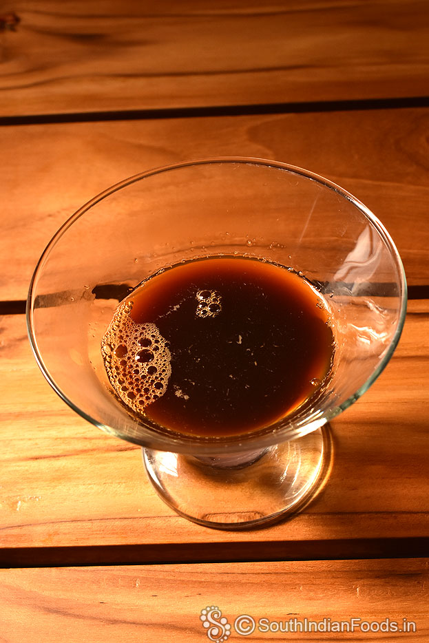 Add coffee decoction