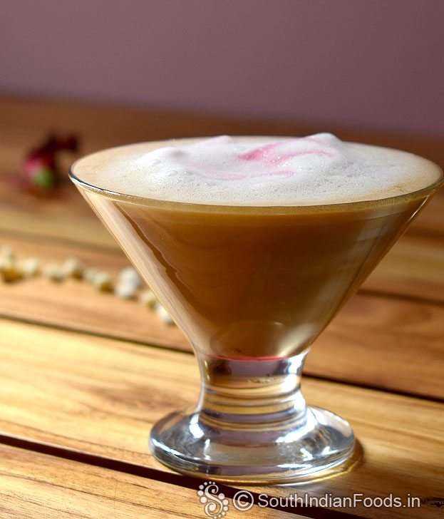Homemade white chocolate coffee