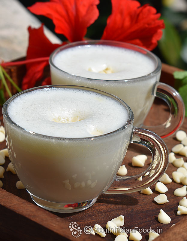 Instant white hot chocolate
