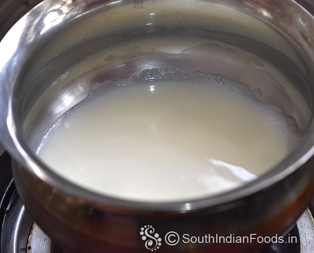 Boil milk