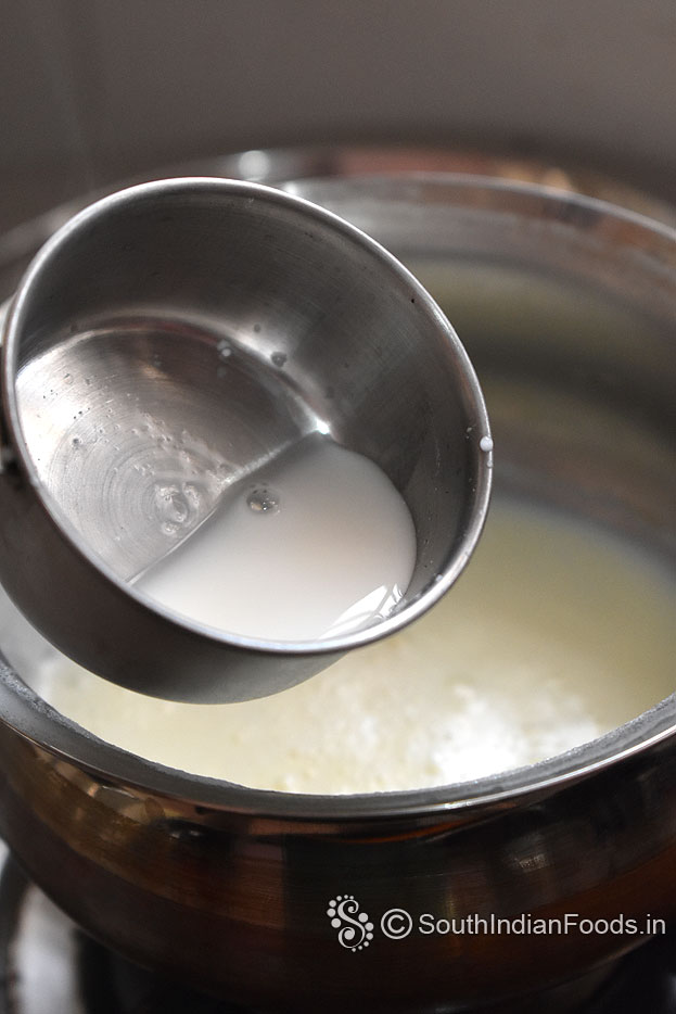Add corn flour mixture