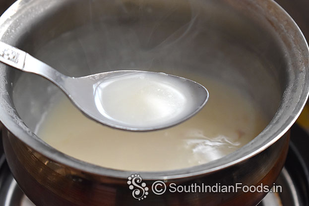 Hot white chocolate ready