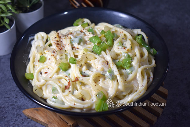 One pot white sauce pasta