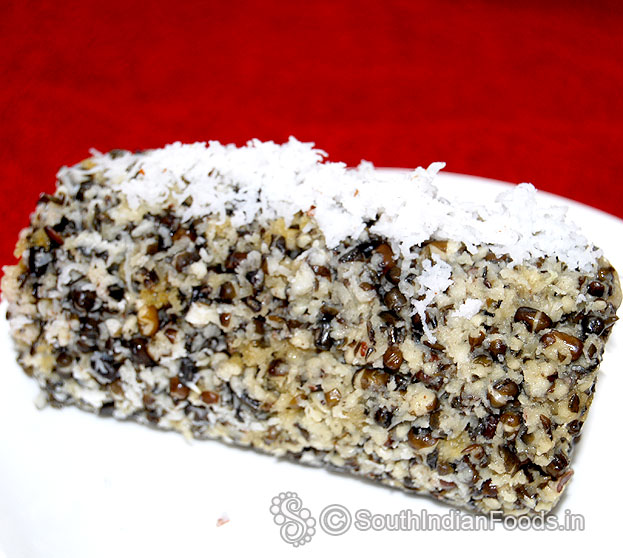 Whole black gram puttu