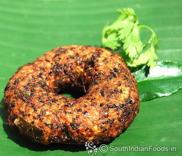 Whole black gram fritters