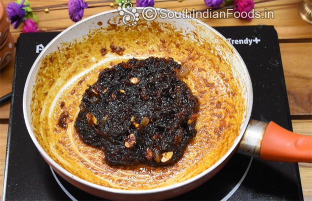 Yellow pumpkin jaggery halwa step 16