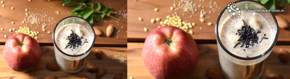 Almond Apple milkshake